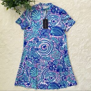 Simply Southern ocean shell beach blue pink dress